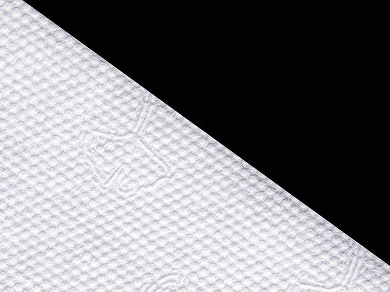 Viskóza a polyester netkaná textilie typu Ginkgo dot pro suché nebo vlhčené ubrousky